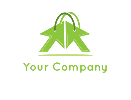 two arrows with bag handle symbol