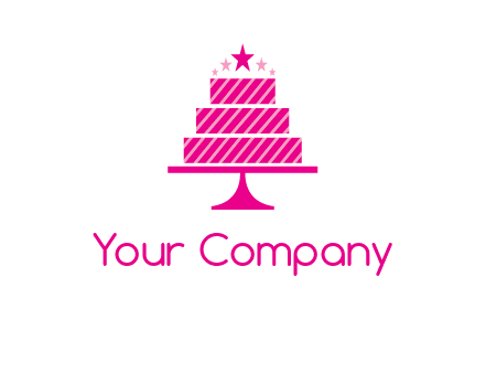 stars with wedding cake logo