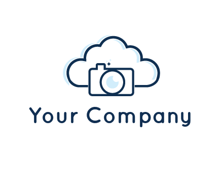 line art cloud behind camera