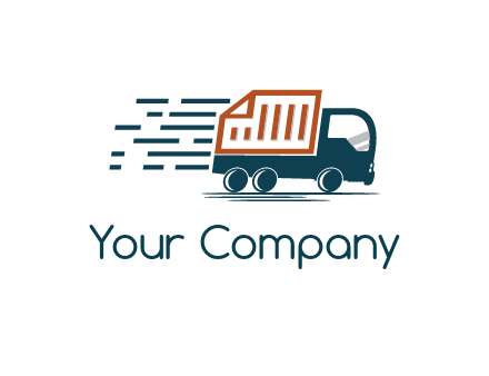 document behind truck with speedy lines