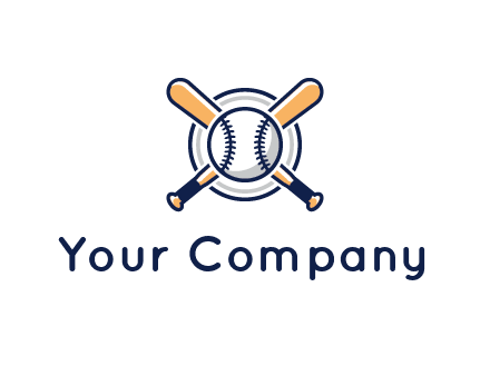 circle behind baseball and bat