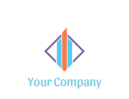 bar graph in rhombus