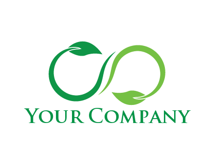 infinity sign from leaves