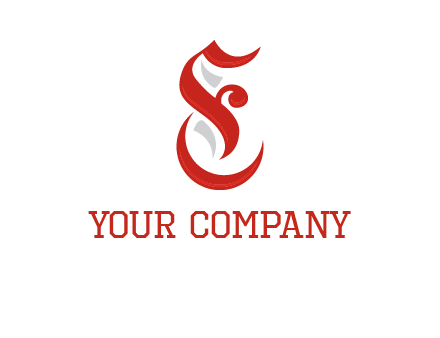 abstract swooshes forming letter F and letter E