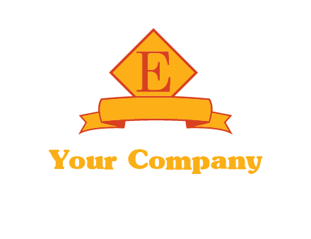 letter e inside the emblem logo