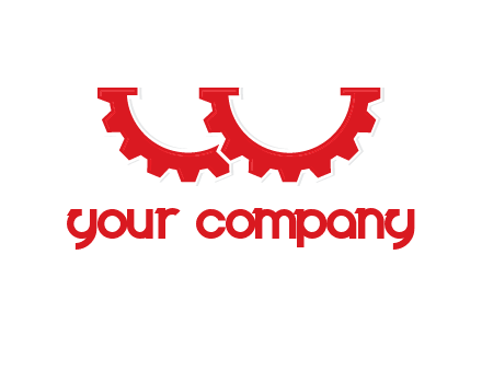 letter w gears logo