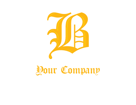 calligraphic letter B