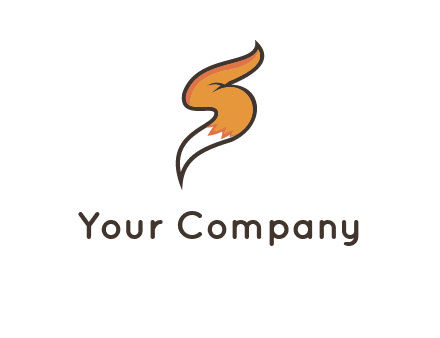 letter S fox tail logo