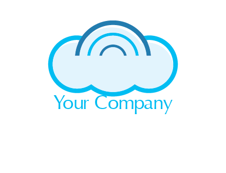 signals on cloud computing logo