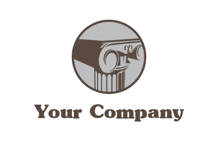 ornate pillar top vector