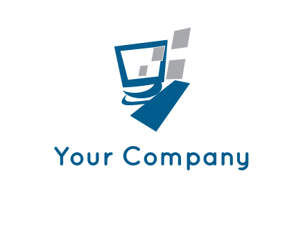 pixelation is coming out of computer's monitor icon