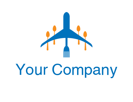 fork spoon plane travel & hospitality logo