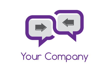 chatting arrows logo