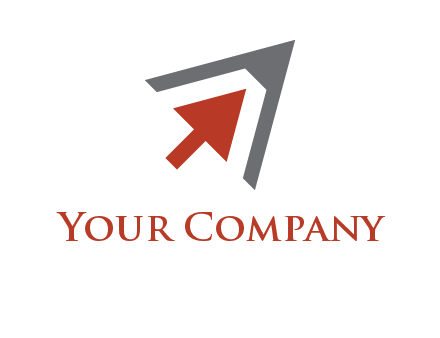 arrow cursor inside pencil tip logo