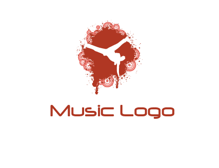 dancer in music splash logo