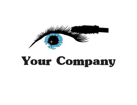 mascara icon for beauty logo